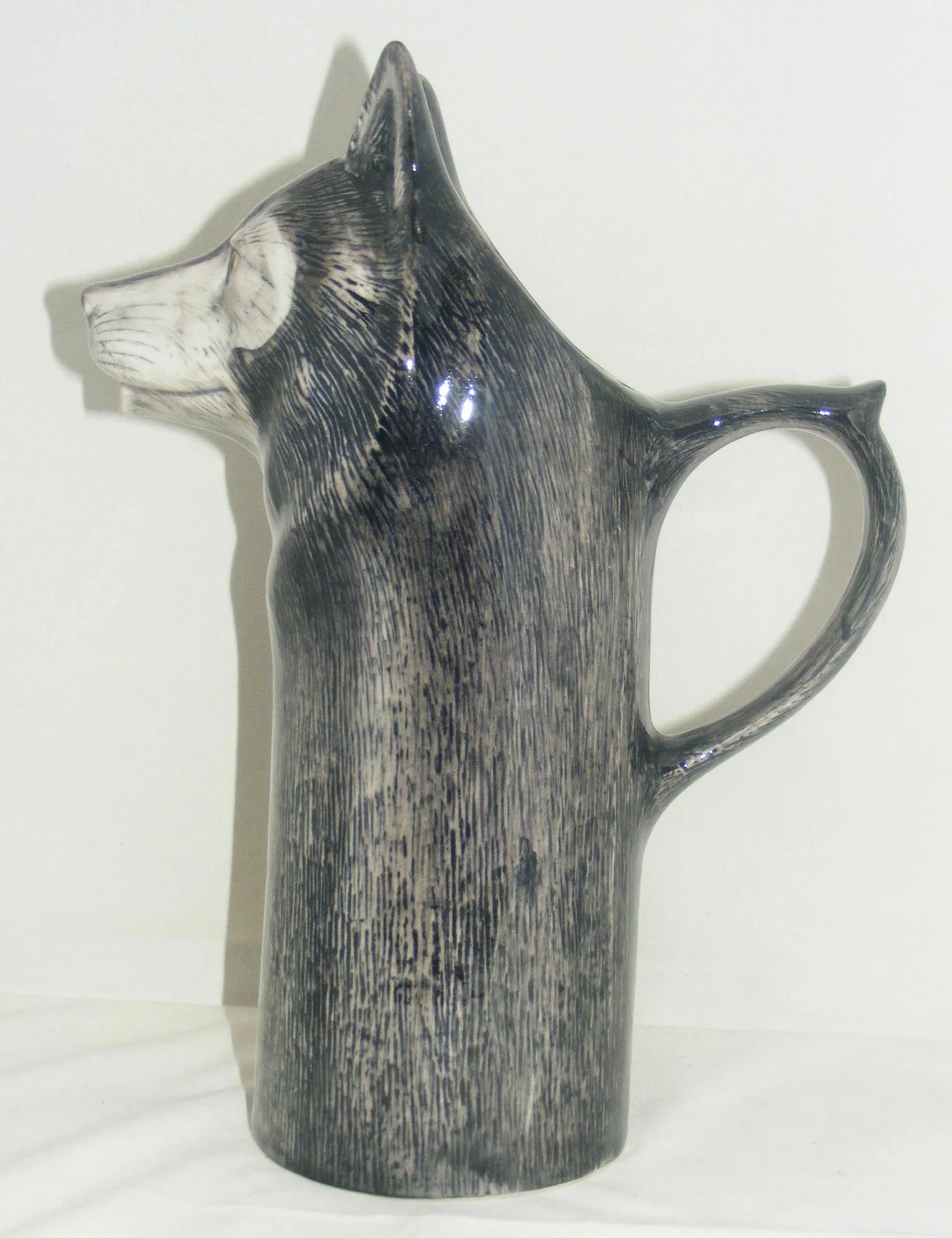 Jarra Modelo Lobo De Cerámica