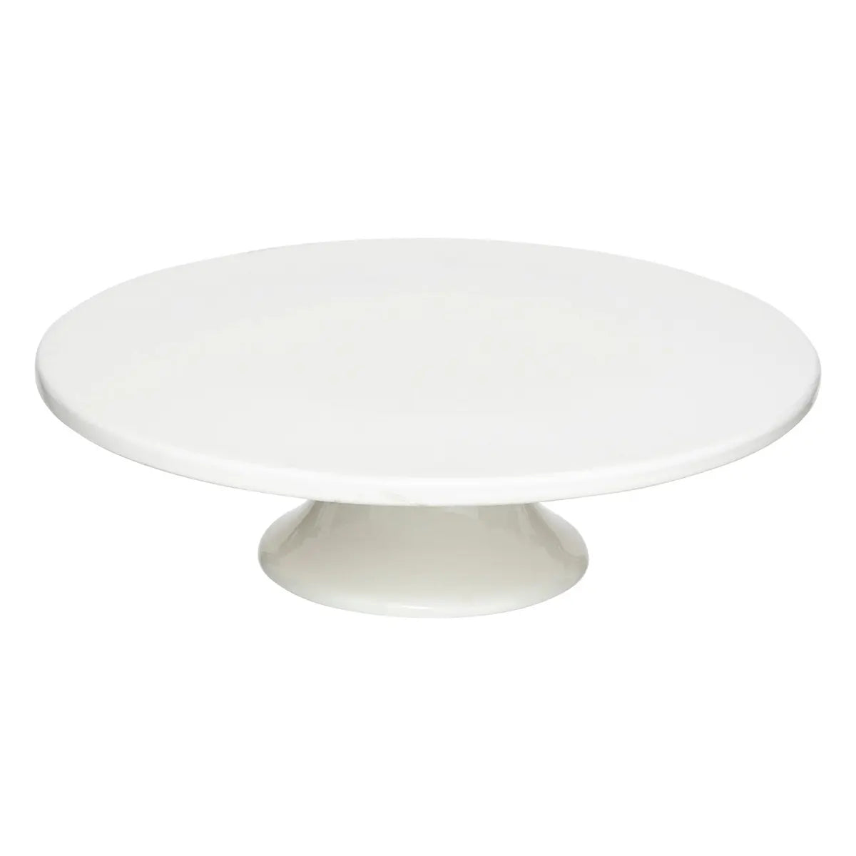 Porta Torta Redonda (Blanco) 28 Cm  De Cerámica