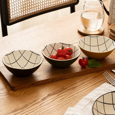 Tabla De Servir + Set De 3 Recipientes Para Aperitivos De Cerámica
