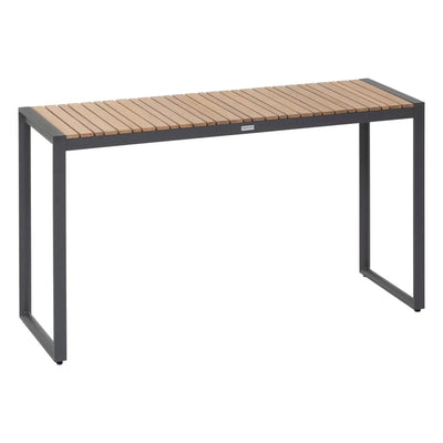 Consola Tablero Top Madera Eucalipto Estructura Color (Grafito) De Aluminio