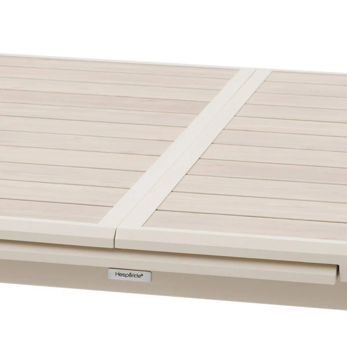 Mesa De Comedor Extensible Color (Beige) Estructura De Aluminio