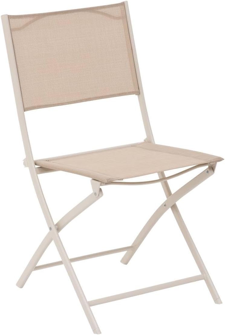 Silla Plegable (Beige) De Metal