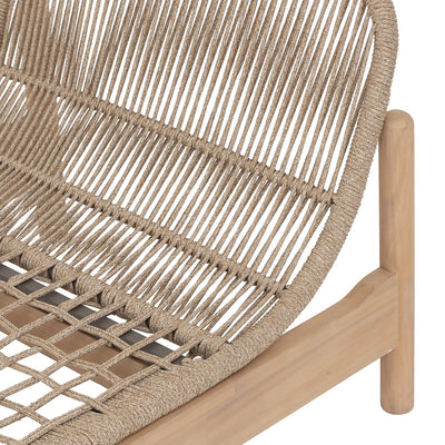 Diván Para Exterior (Color Natural) Estructura Acacia De Madera