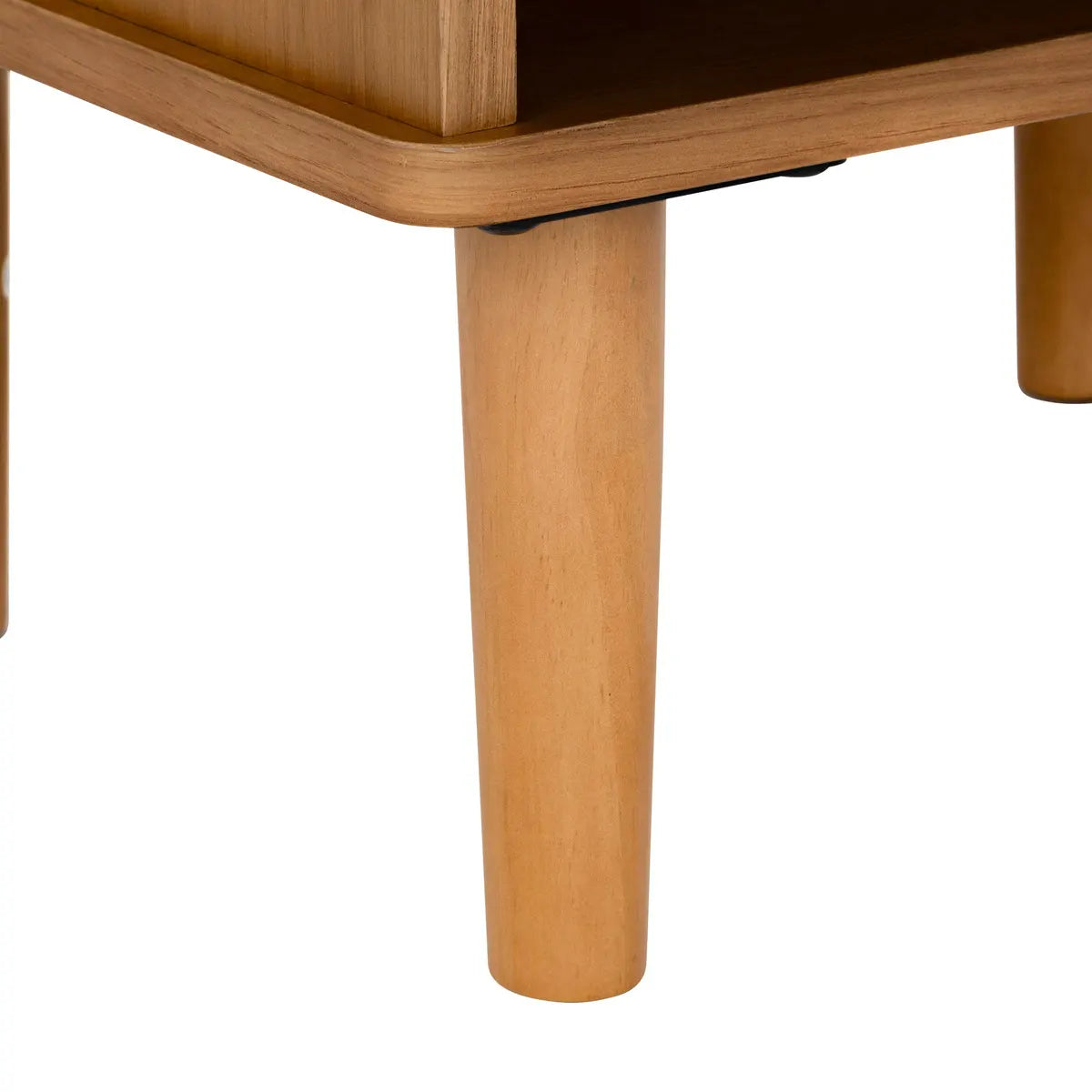 Velador Mesa De Noche (Marrón) Con 1 Cajón De Madera