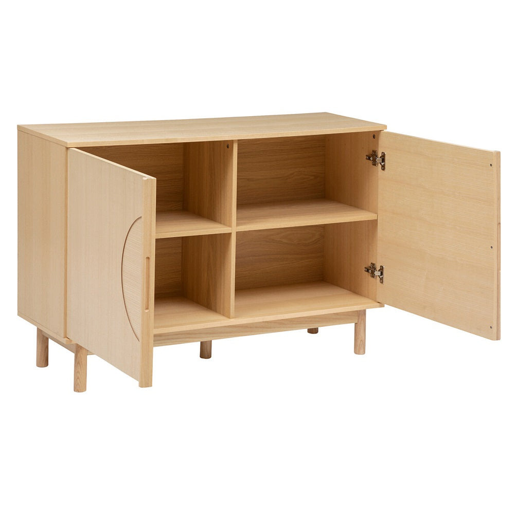 Mueble Aparador Con 2 Puertas (Color Natural) De Madera