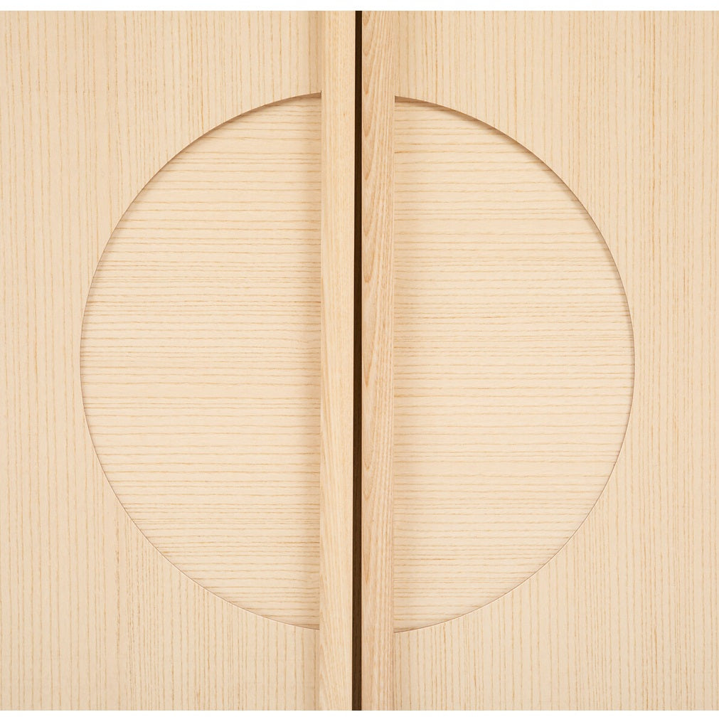 Mueble Aparador Con 2 Puertas (Color Natural) De Madera