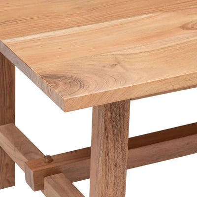 Mesa De Centro Rectangular (Marrón) De Madera