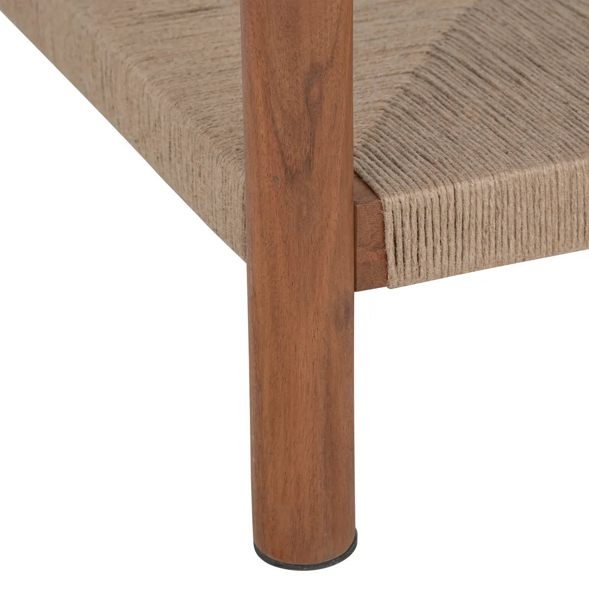 Mesa De Centro Color (Natural) Tablero Cuadrada De Vidrio Estructura De Madera