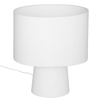 Lámpara De Mesa (Blanco) Estuctura De Metal