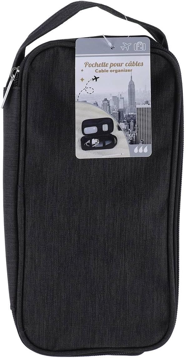 Estuche Organizador De Cables (Negro) De Poliéster