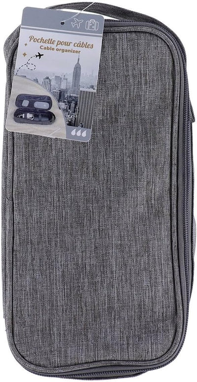 Estuche Organizador De Cables (Gris) De Poliéster