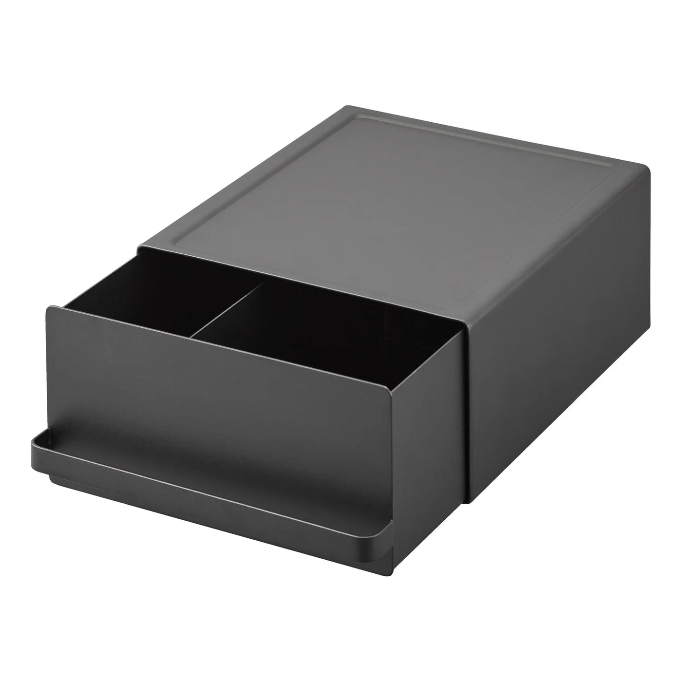 Cajon Organizador Con Separadores Ajustables (Negro) De Metal