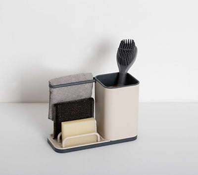 Organizador Para Fregadero (Beige) De Plástico