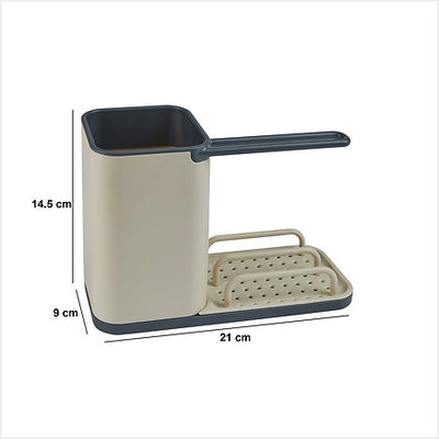 Organizador Para Fregadero (Beige) De Plástico