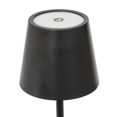 Lámpara De Mesa (Negro) Para Exterior De Metal