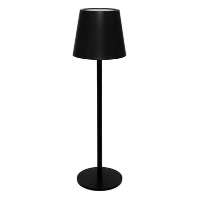 Lámpara De Mesa (Negro) Para Exterior De Metal