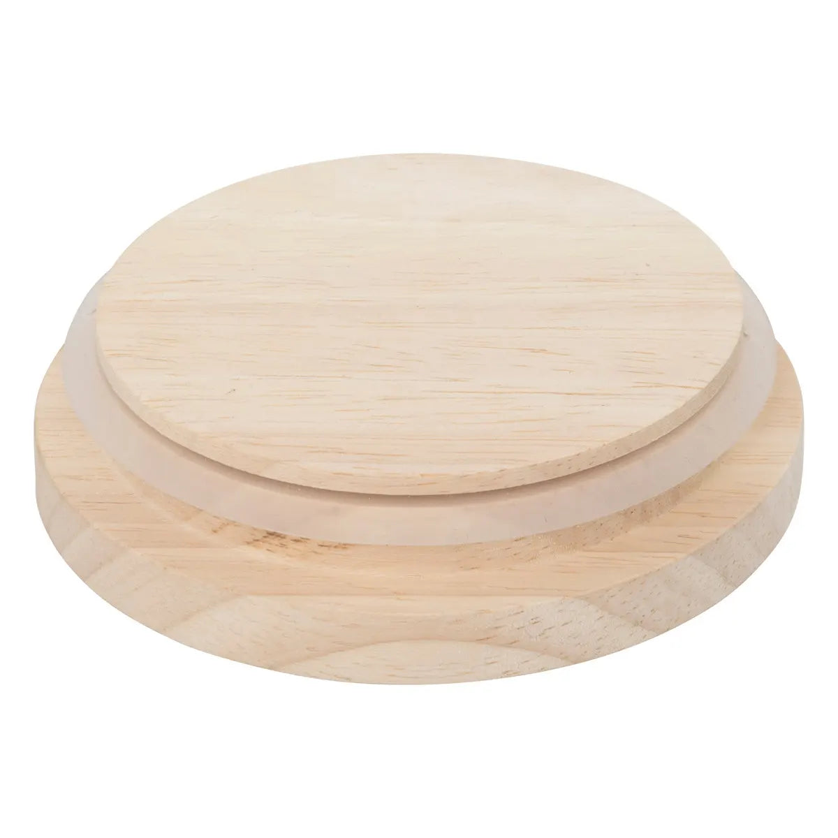 Frasco  Con Tapa De Madera 1.6 Ltrs (Transparente) De Vidrio