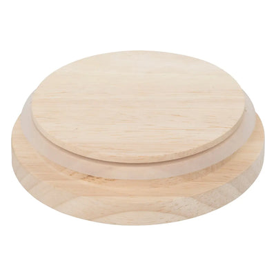 Frasco  Con Tapa De Madera 1.6 Ltrs (Transparente) De Vidrio