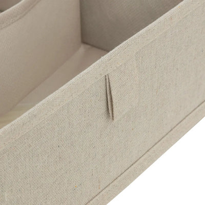 Organizador De Cajón (Beige) Con 2 Compartimentos De Poliéster