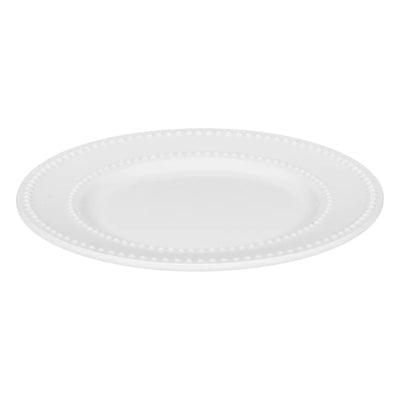 Set De 18 Platos Redondos (Blanco) De Porcelana