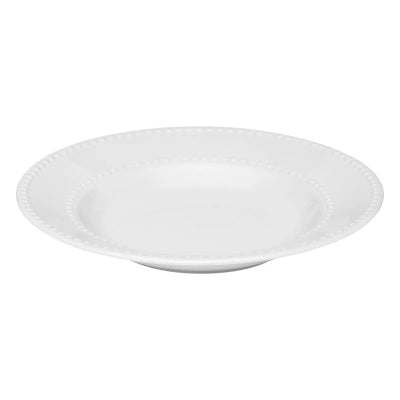 Set De 18 Platos Redondos (Blanco) De Porcelana