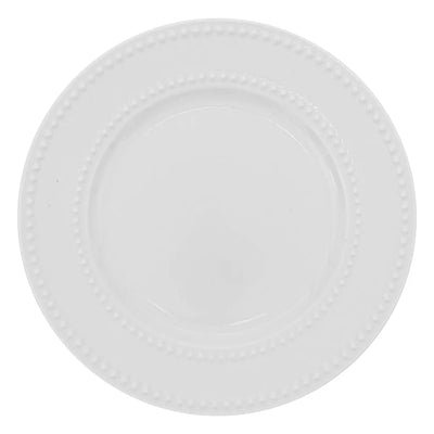 Set De 18 Platos Redondos (Blanco) De Porcelana