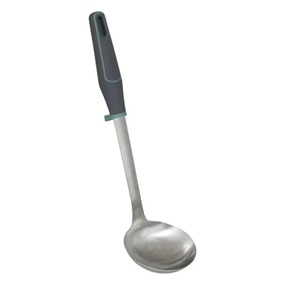Cucharón Con Mango (Gris) De Acero