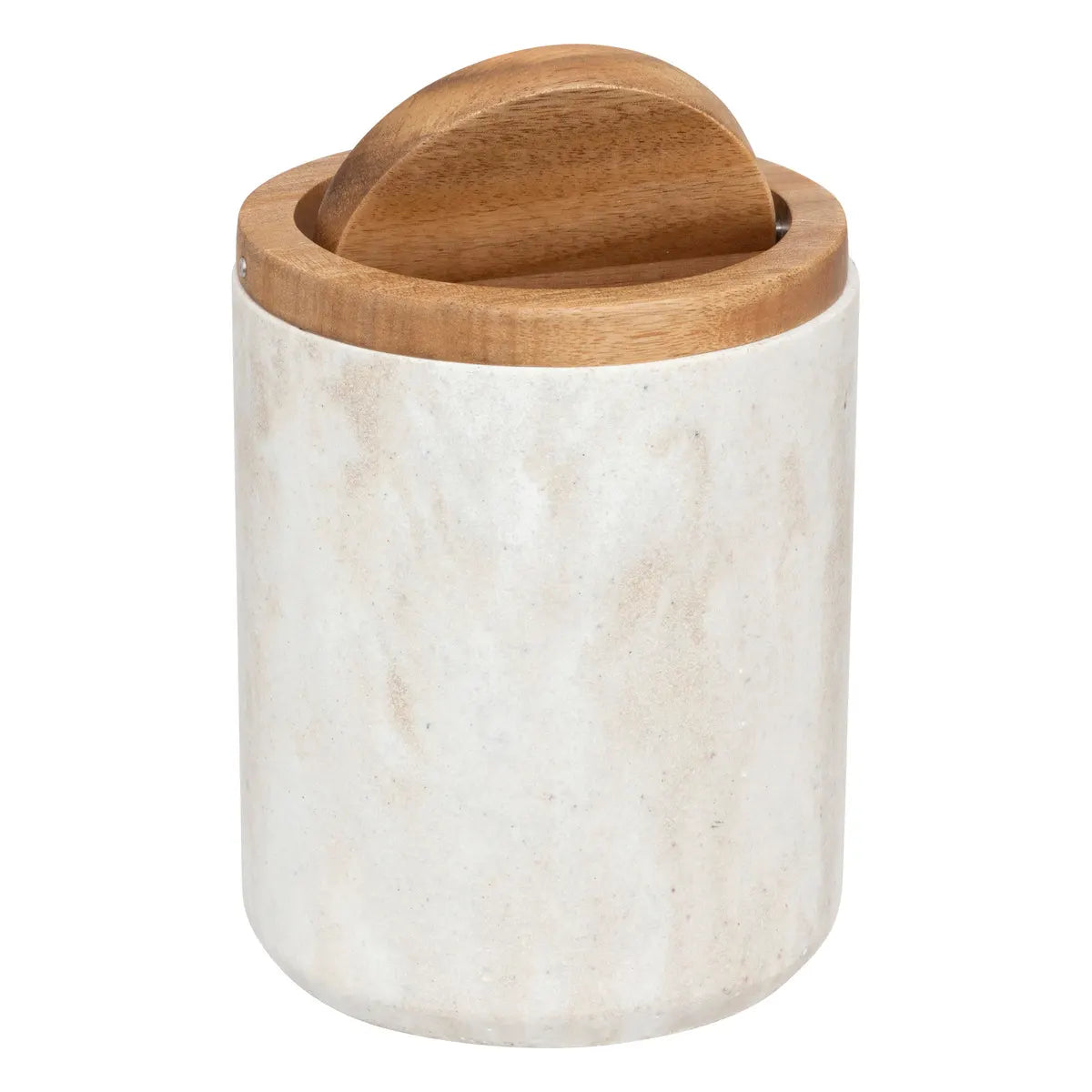 Tacho De Mesa Con Tapa (Beige) De Poliresina