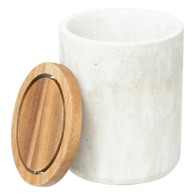 Tacho De Mesa Con Tapa (Beige) De Poliresina