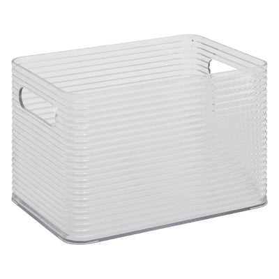 Caja De Almacenamiento Transparente Con Tapa 4.5 Ltrs De Acrílico