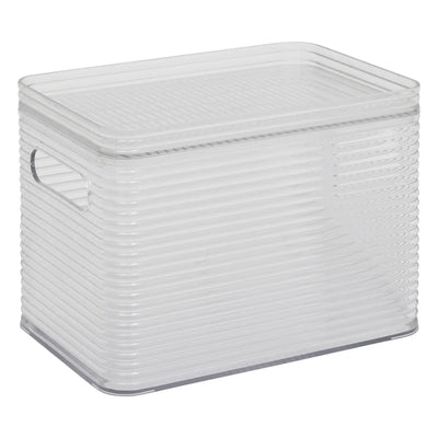 Caja De Almacenamiento Transparente Con Tapa 4.5 Ltrs De Acrílico