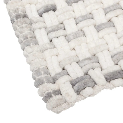 Piso De Baño (Gris) Diseño Tejido De Poliéster
