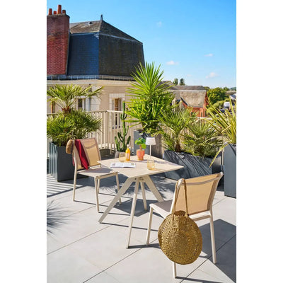 Mesa Para Exterior (Beige) Estructura  De Aluminio