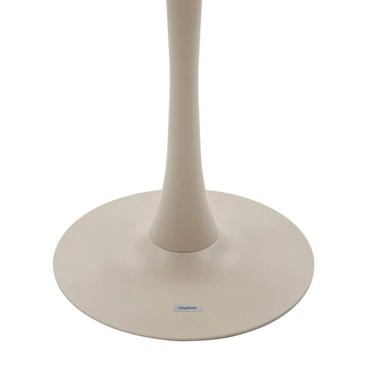 Mesa Para Exterior Tablero Redondo Color (Beige) Estructura De Aluminio