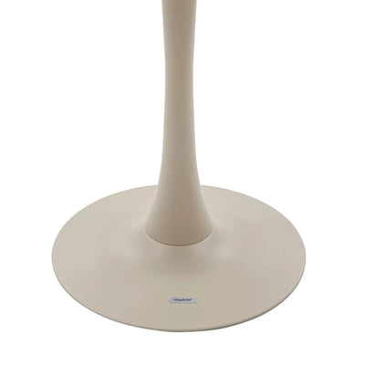 Mesa Para Exterior Tablero Redondo Color (Beige) Estructura De Aluminio