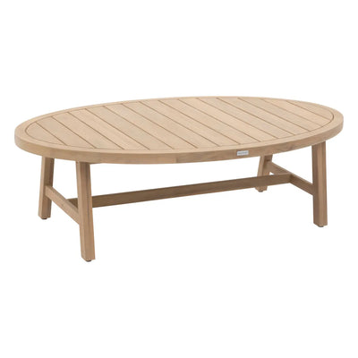 Juego De Terraza (Beige): Sofá + 2 Sillones + Mesa De Centro Estructura De Madera