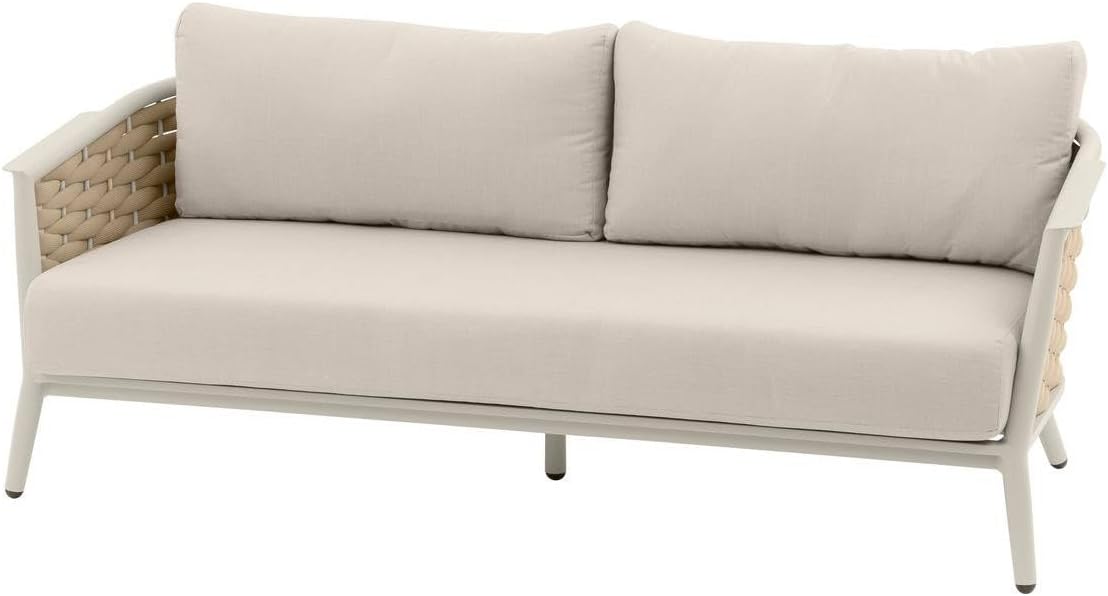 Juego De Terraza Color (Arcilla) : Sofa + 2 Sillones + 2 Mesas De Centro Estructura De Aluminio