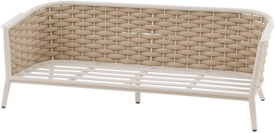 Juego De Terraza Color (Arcilla) : Sofa + 2 Sillones + 2 Mesas De Centro Estructura De Aluminio