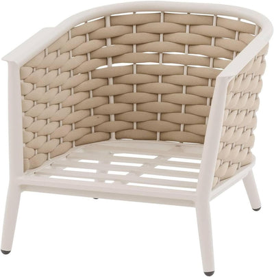 Juego De Terraza Color (Arcilla) : Sofa + 2 Sillones + 2 Mesas De Centro Estructura De Aluminio