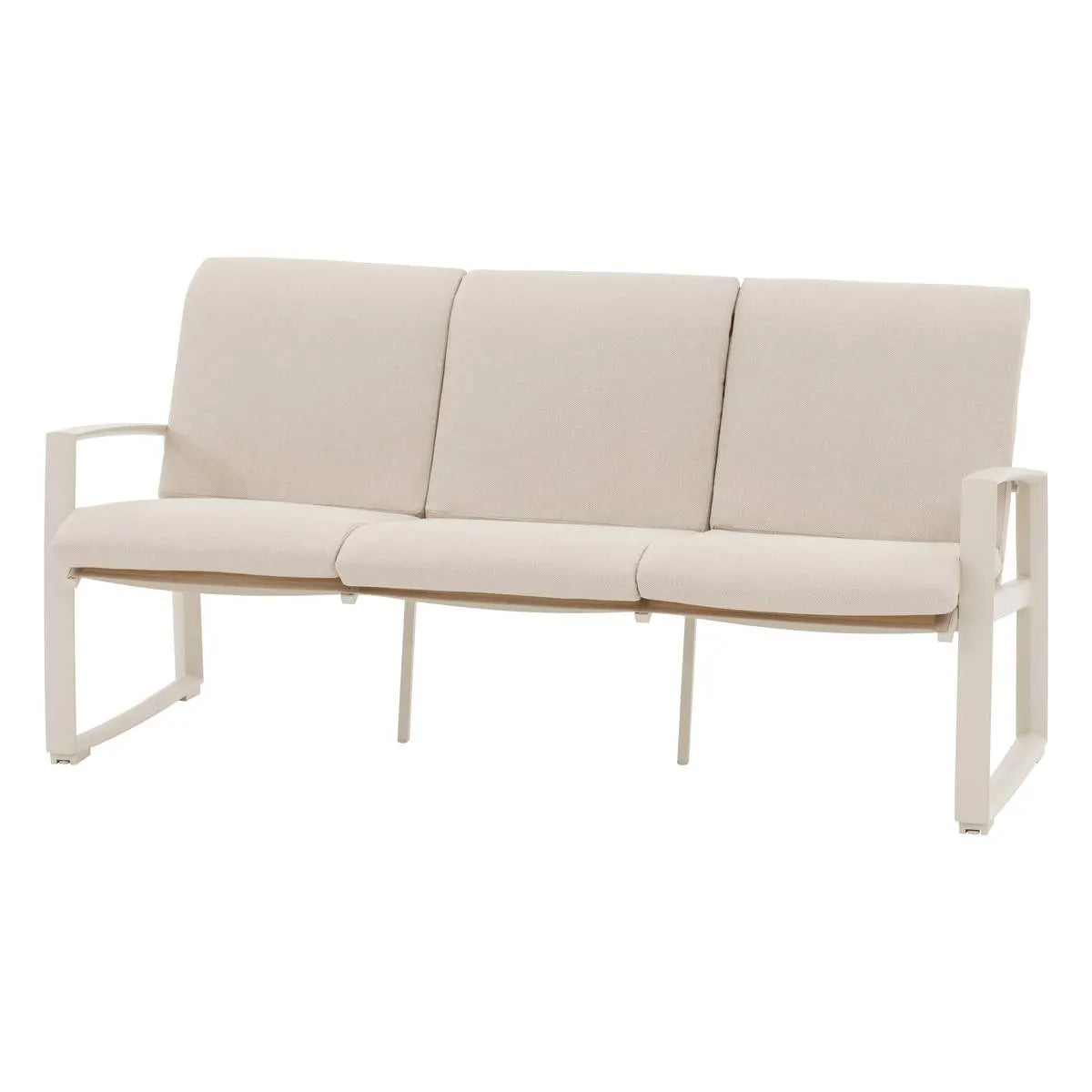 Juego De Terraza Color (Arcilla): Sofa + 2 Sillones + Mesa De Centro Estructura De Aluminio