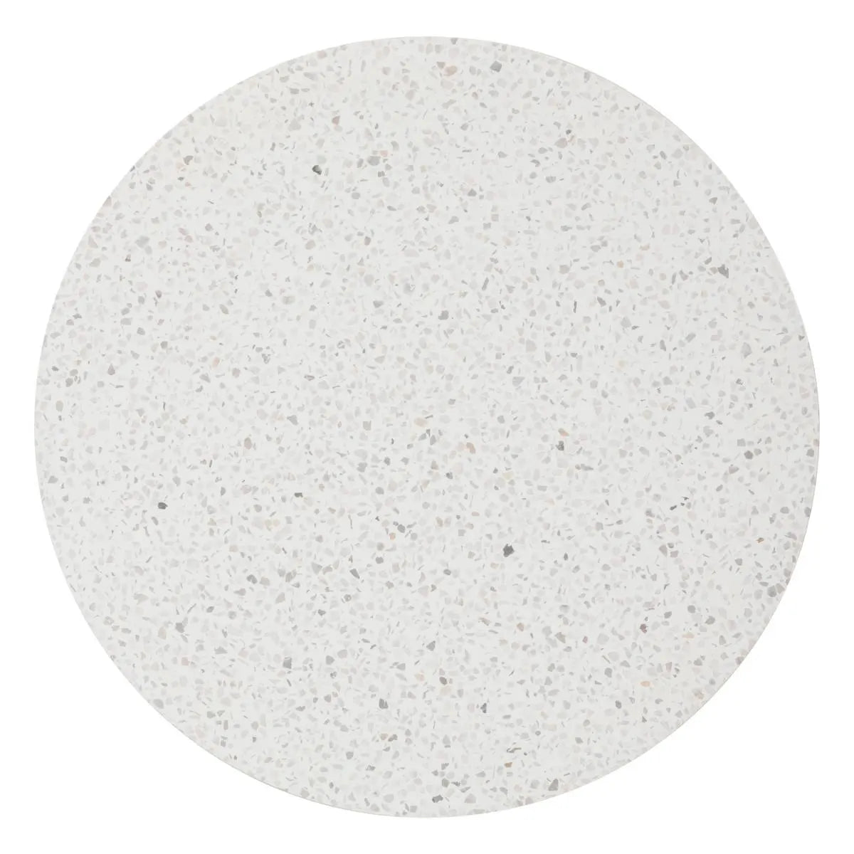 Mesa De Centro Tablero Redondo De Hormigón Estructura De Madera