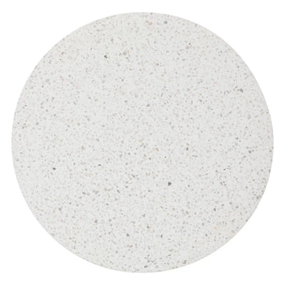 Mesa De Centro Tablero Redondo De Hormigón Estructura De Madera