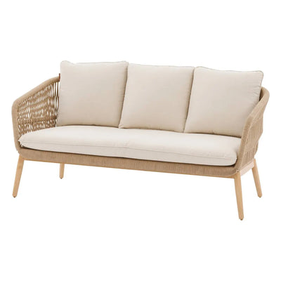 Juego De Terraza Color (Beige) : Sofa + 2 Sillones + 2 Mesas De Centro Estructura De Aluminio