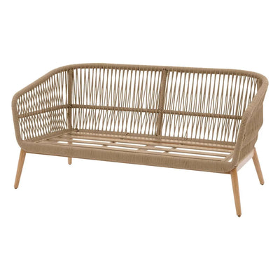 Juego De Terraza Color (Beige) : Sofa + 2 Sillones + 2 Mesas De Centro Estructura De Aluminio