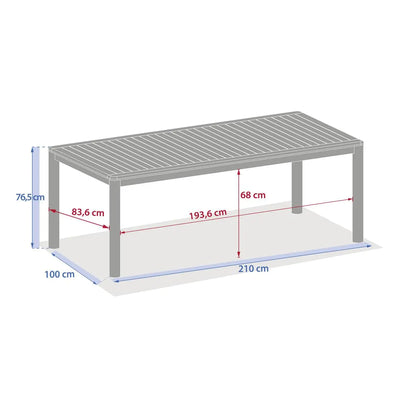 Mesa De Comedor Color (Natural) Estructura Acacia De Madera