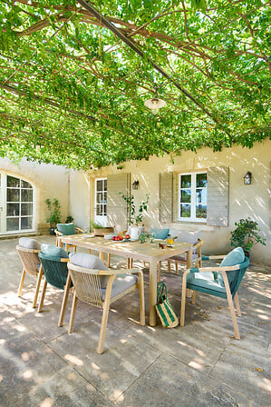 Mesa De Comedor Color (Natural) Estructura Acacia De Madera