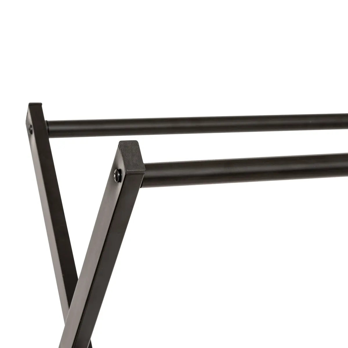 Perchero Colgador De Prendas Doble Color (Negro) De Metal