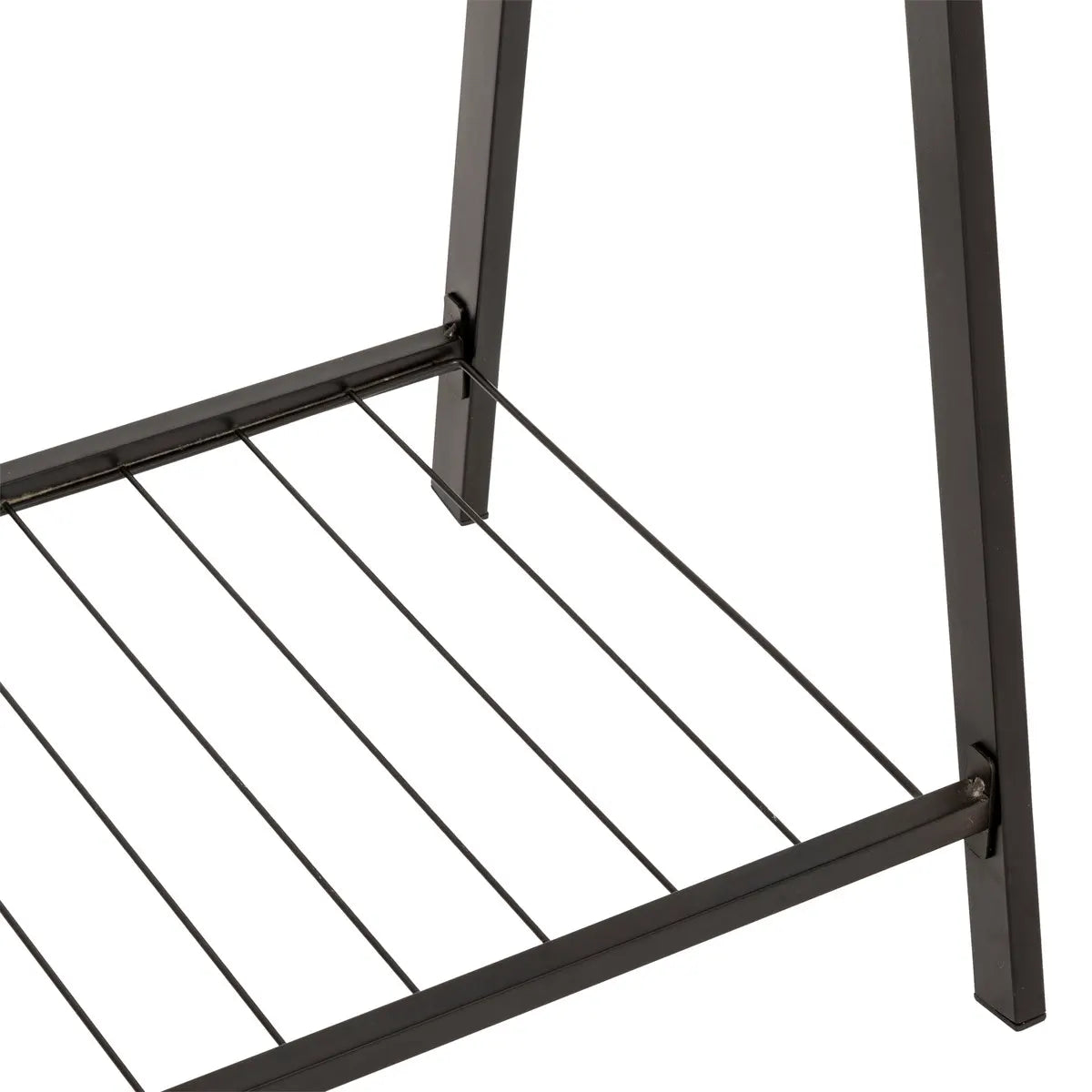 Perchero Colgador De Prendas Doble Color (Negro) De Metal