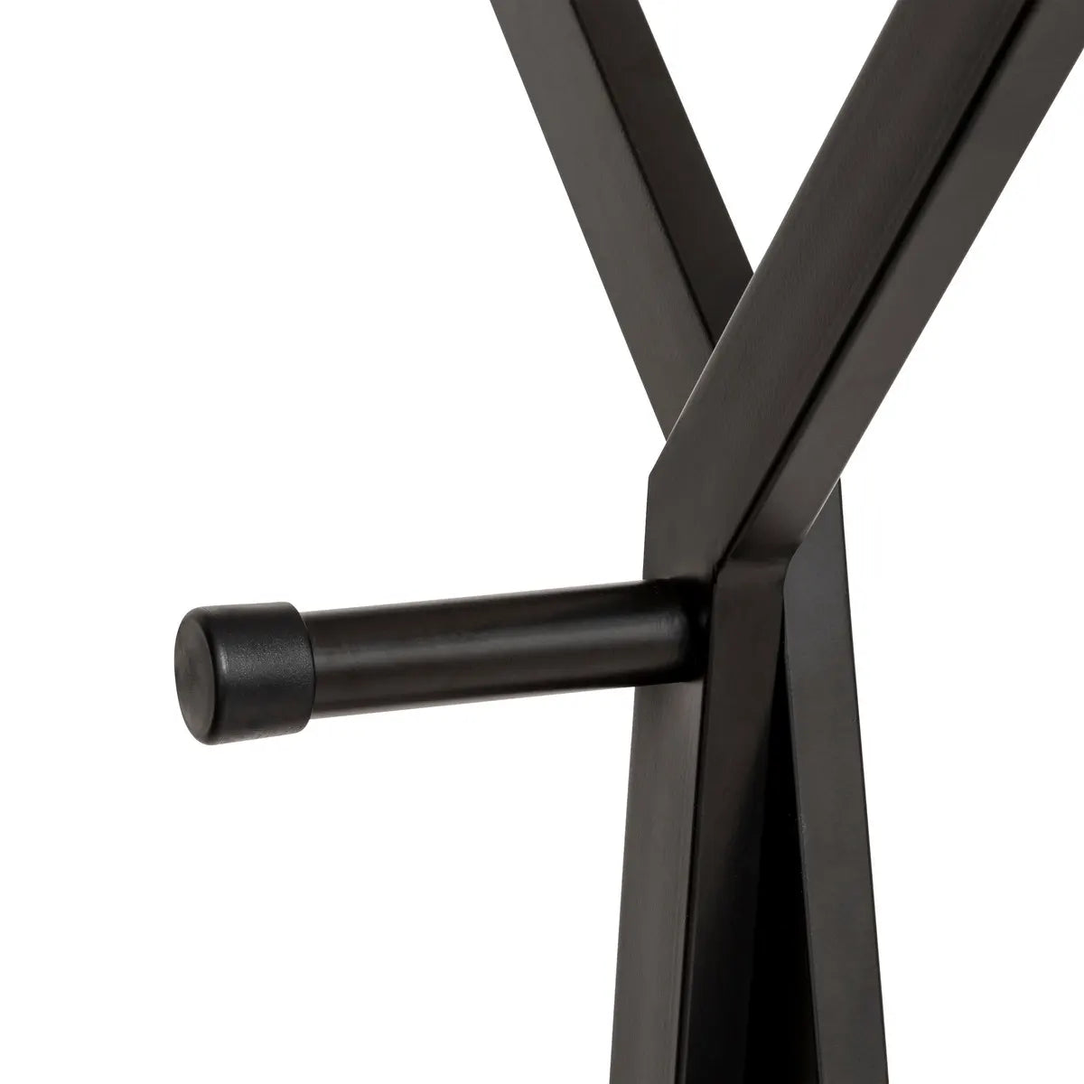 Perchero Colgador De Prendas Doble Color (Negro) De Metal