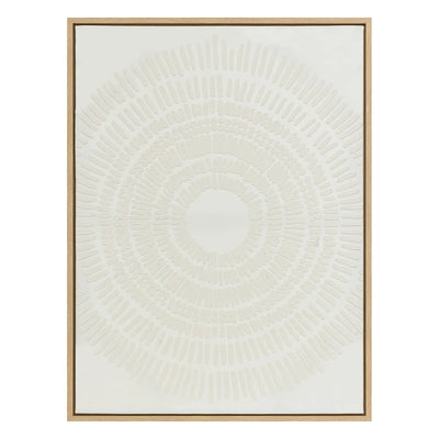 Cuadro Decorativo "Kaya" (Blanco) Con Marco De Madera